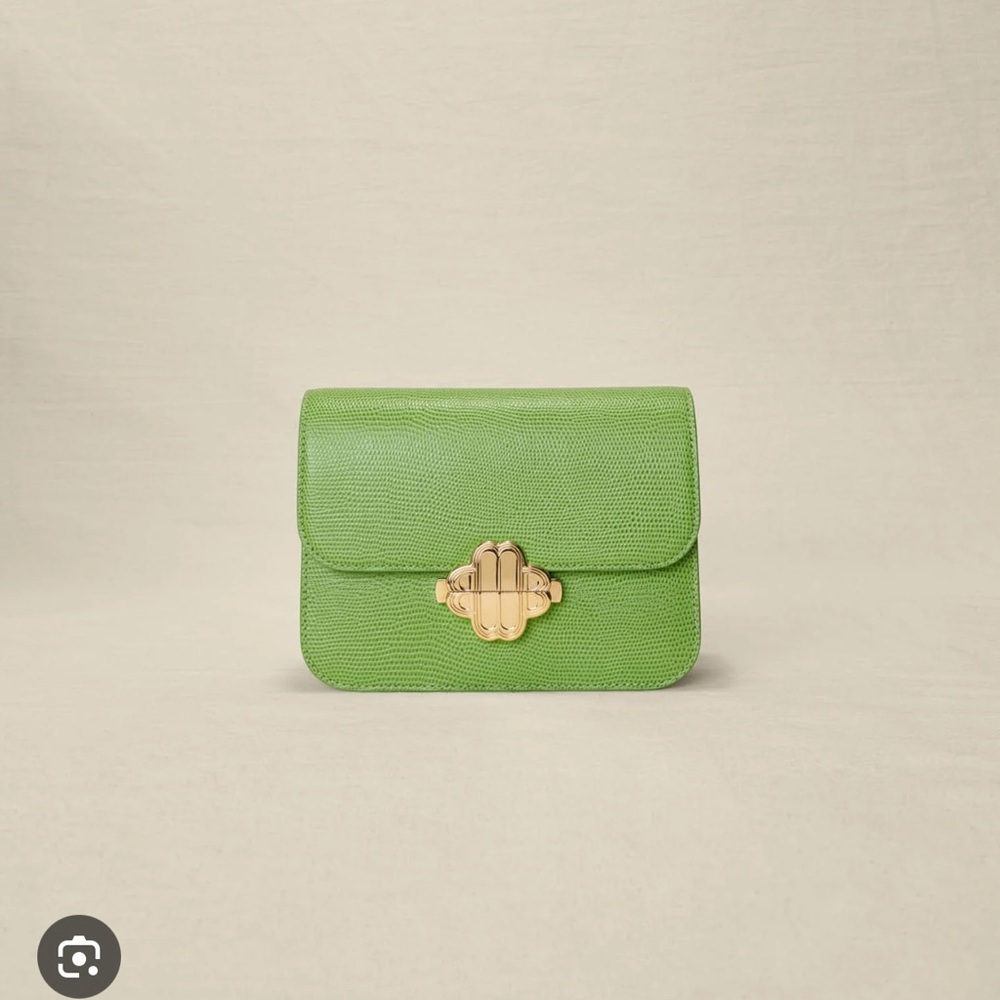 Maje Clover Bag in lizard effect